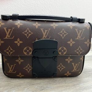 Louis Vuitton S Lock Sling Bag Macassar Monogram Canvas